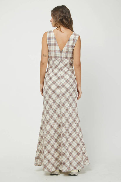 Plaid Maxi Dress