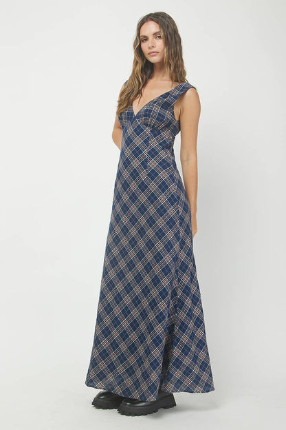 Plaid Maxi Dress