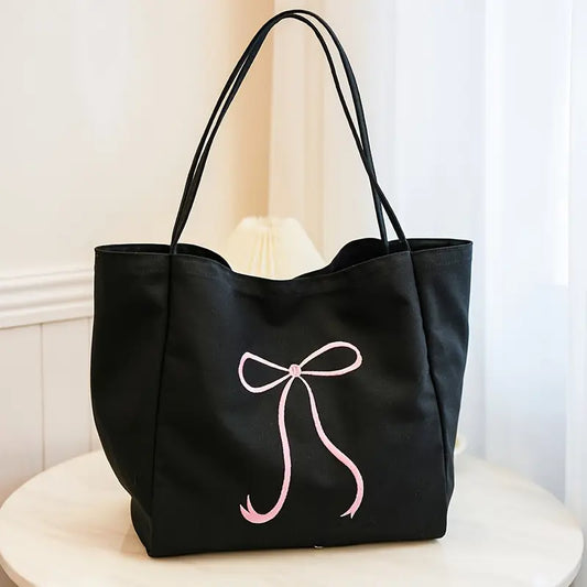 Canvas Bow Tote