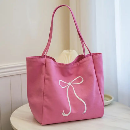 Canvas Bow Tote