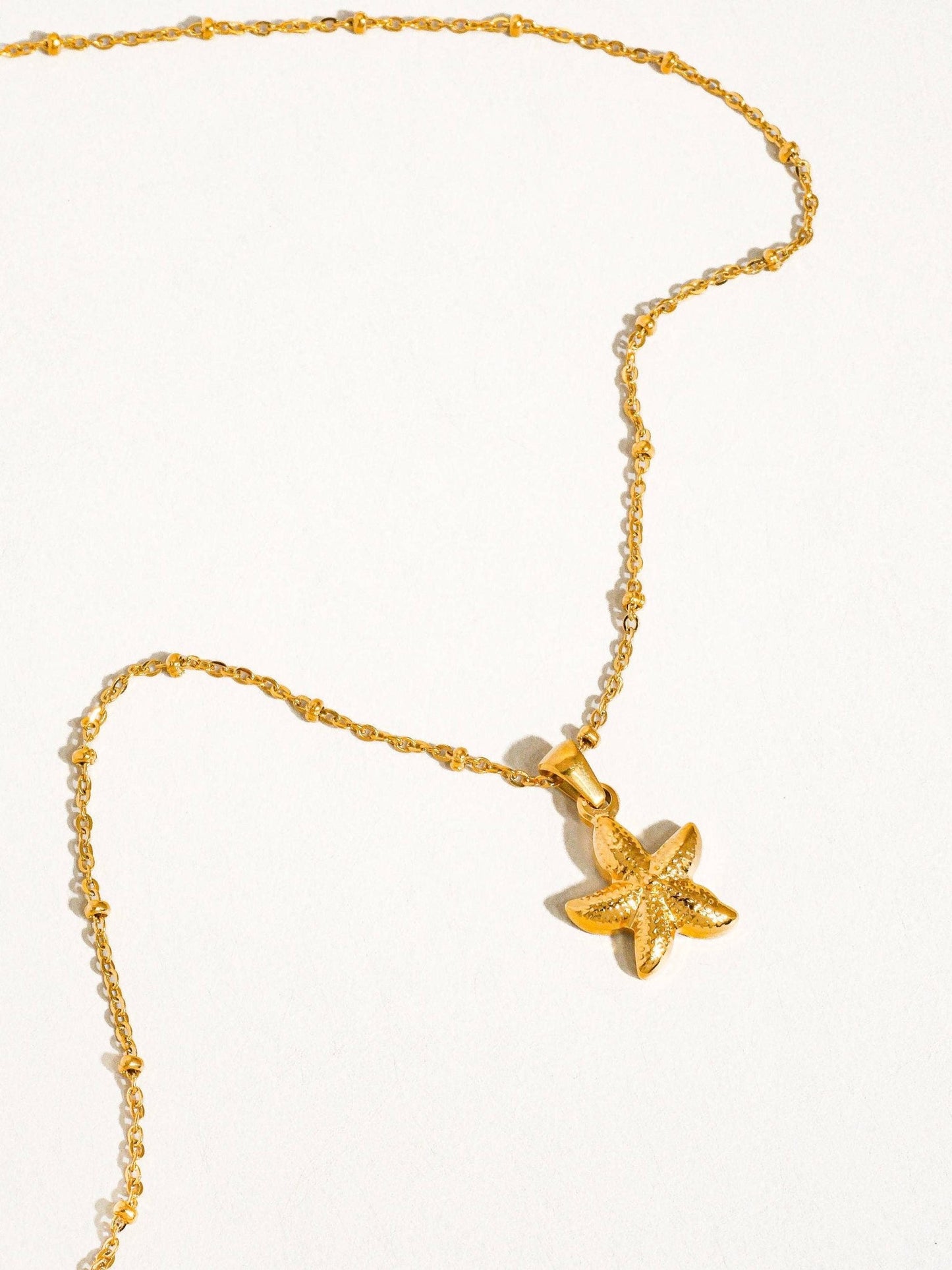 Astraia 18K Gold Non - Tarnish Star Necklace - Basic Bee