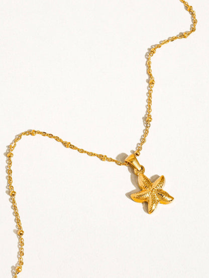 Astraia 18K Gold Non - Tarnish Star Necklace - Basic Bee