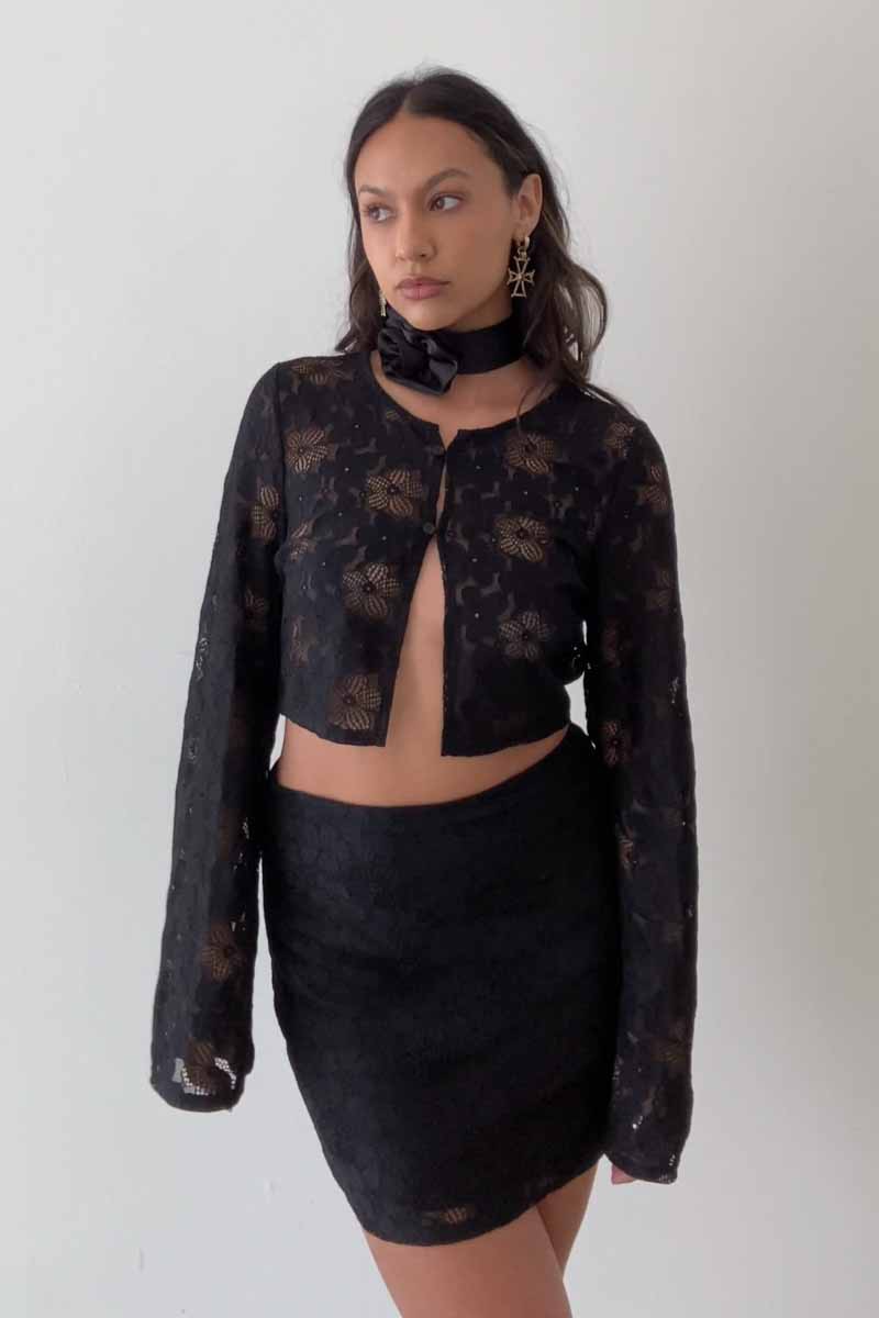 Sheer Lace Top - Basic Bee