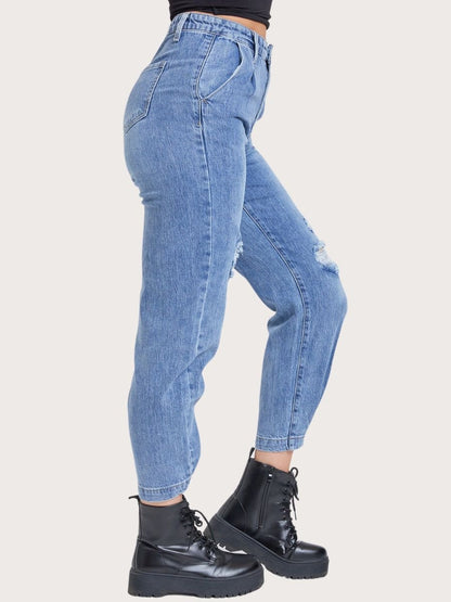 Balloon Fit Ankle Jeans - Basic Bee