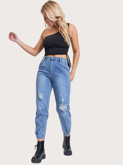 Balloon Fit Ankle Jeans - Basic Bee