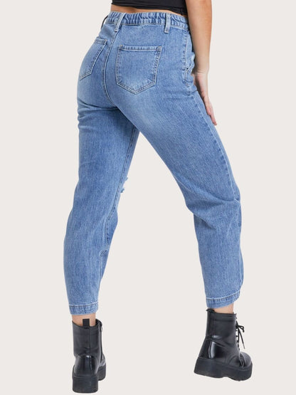 Balloon Fit Ankle Jeans - Basic Bee