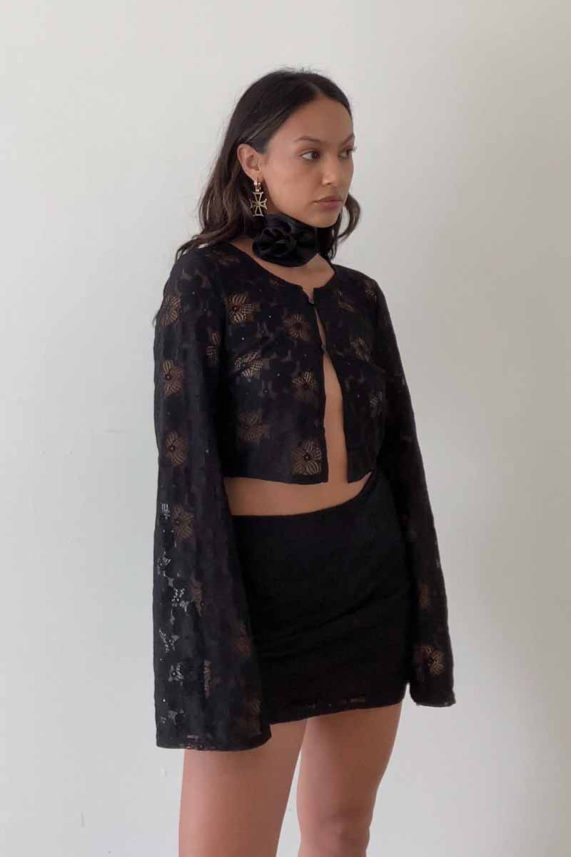 Sheer Lace Skirt - Basic Bee