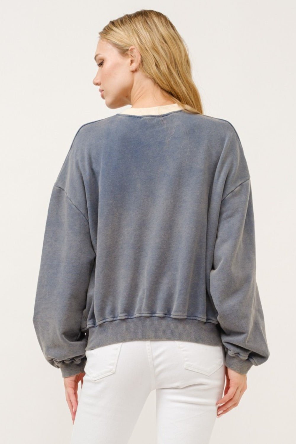 Beverly Hills Crop Sweatshirt - Basic Bee