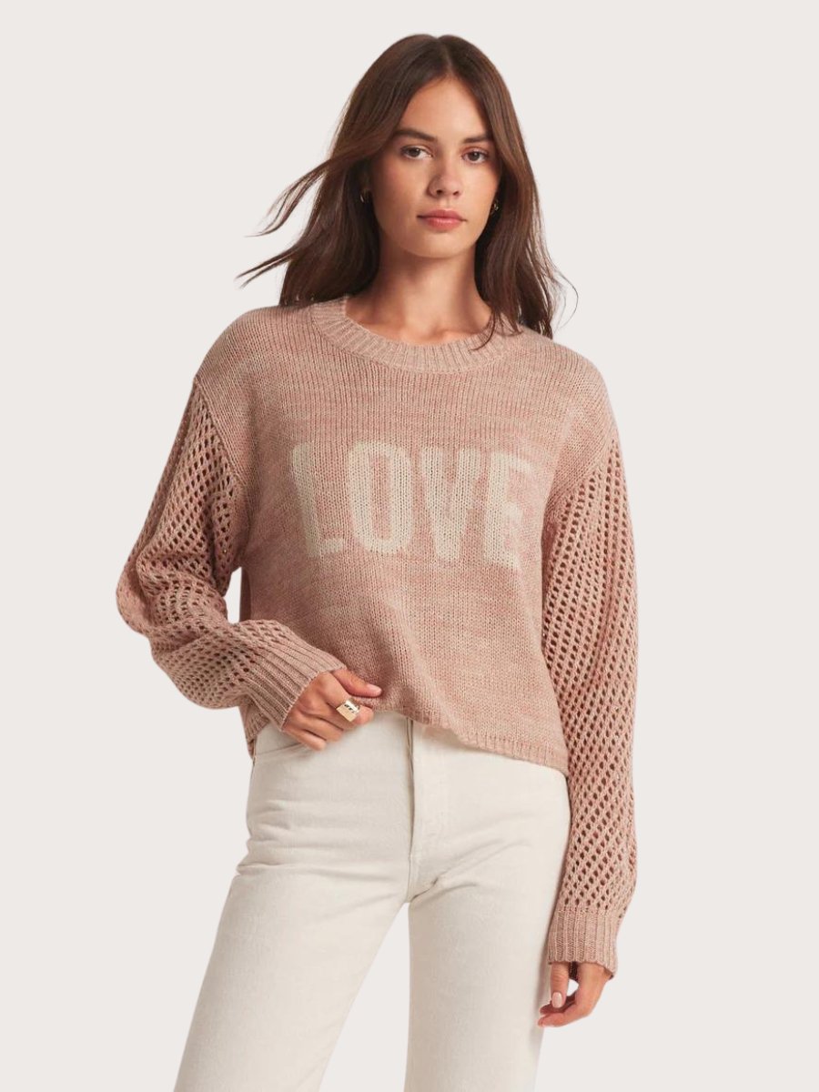 Blushing Love Sweater - Basic Bee