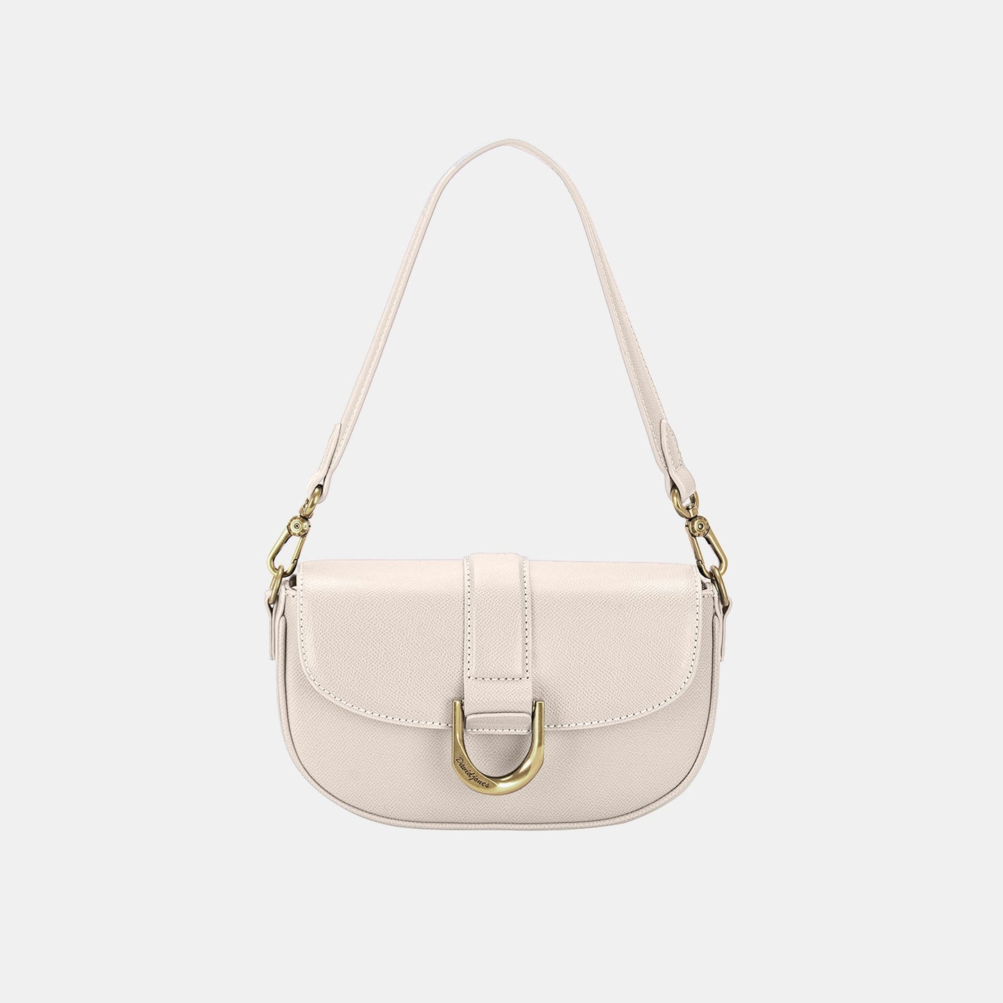 Buckle PU Leather Shoulder Bag - Basic Bee