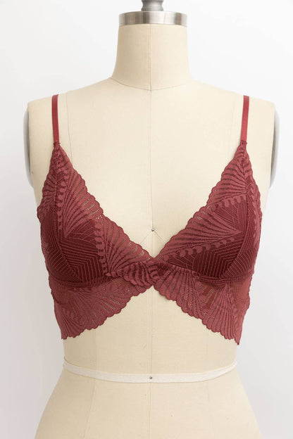 Butterfly Scallop Lace Bralette - Basic Bee