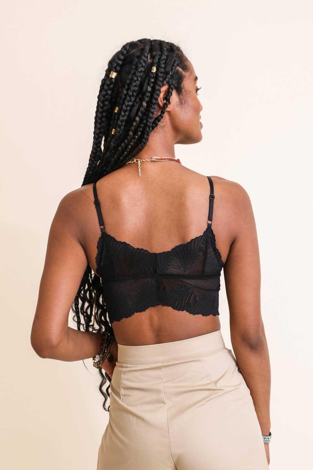 Butterfly Scallop Lace Bralette - Basic Bee