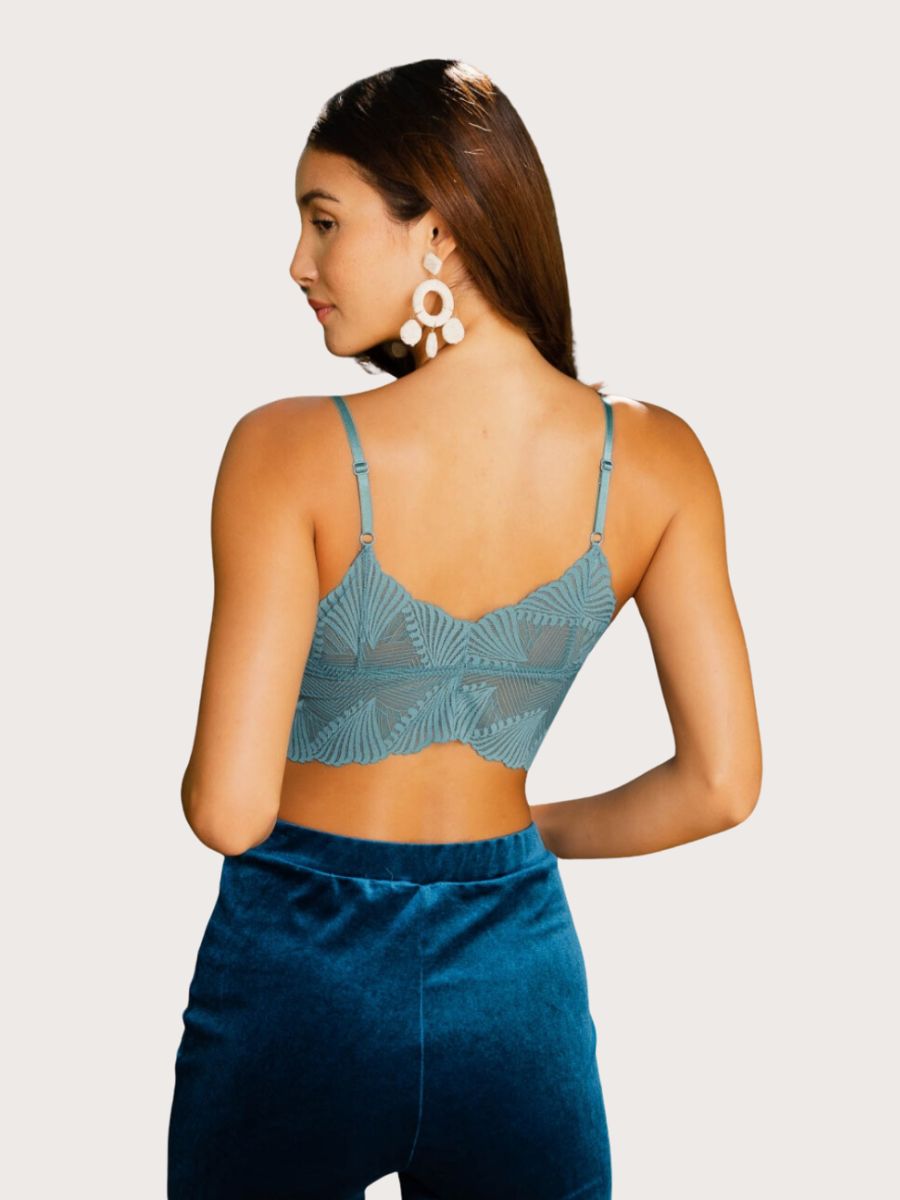 Butterfly Scallop Lace Bralette - Basic Bee