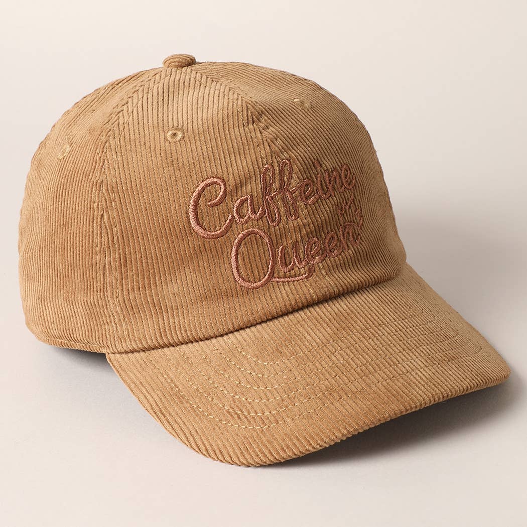 Caffeine Queen Corduroy Cap - Basic Bee