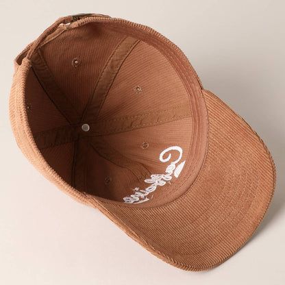 Caffeine Queen Corduroy Cap - Basic Bee