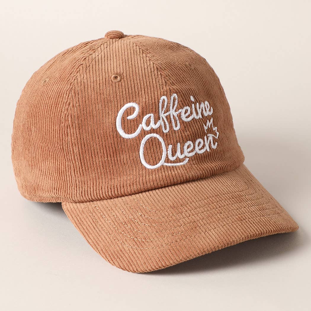 Caffeine Queen Corduroy Cap - Basic Bee