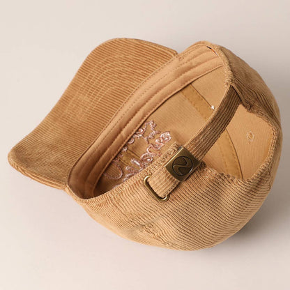 Caffeine Queen Corduroy Cap - Basic Bee