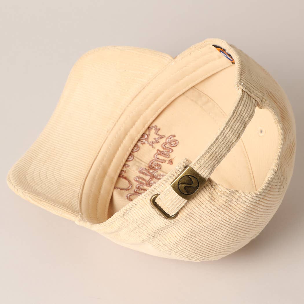 Caffeine Queen Corduroy Cap - Basic Bee