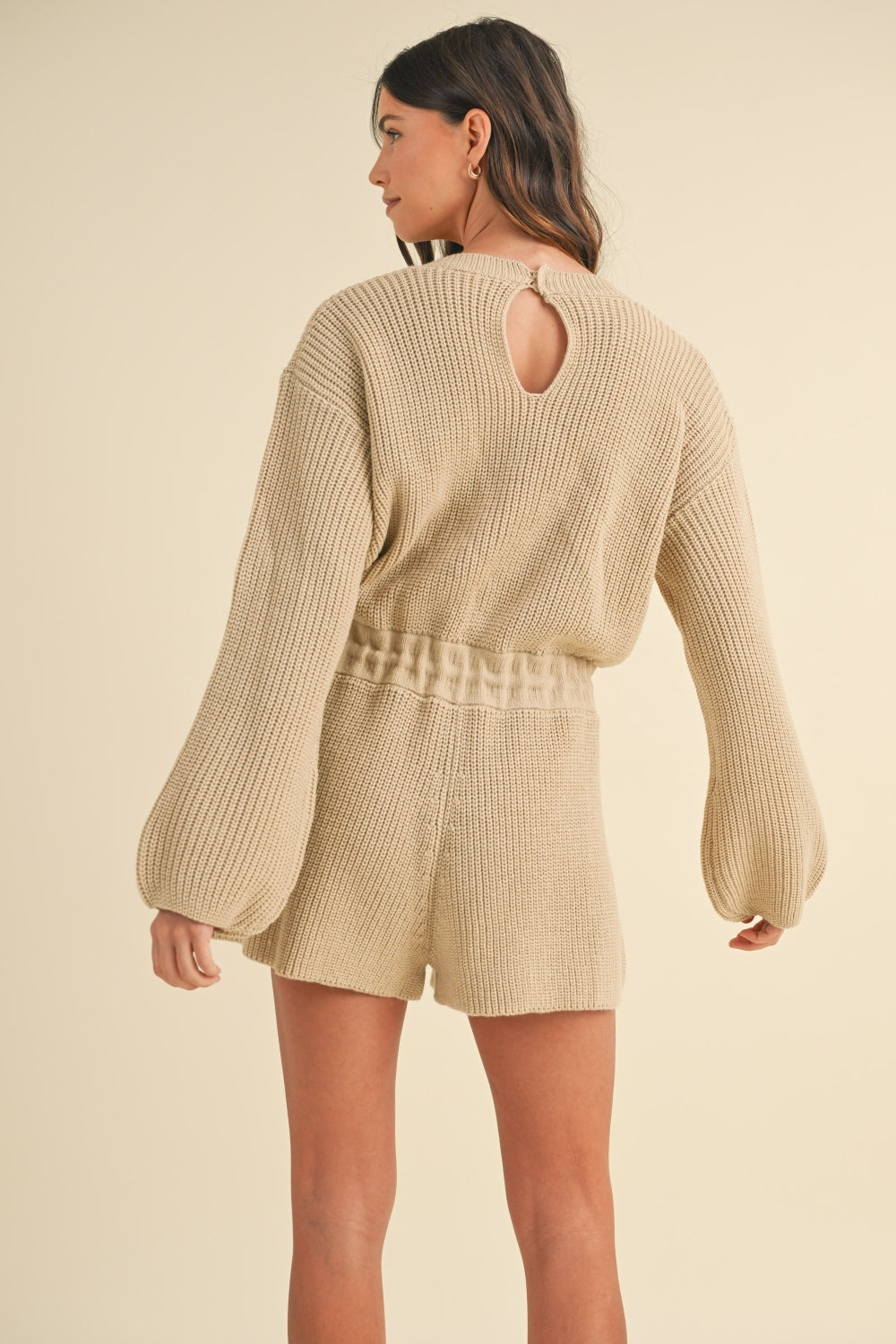 Long Sleeve Sweater Romper