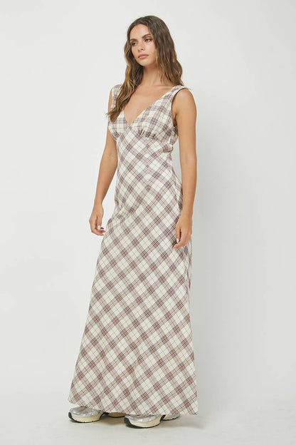 Plaid Maxi Dress