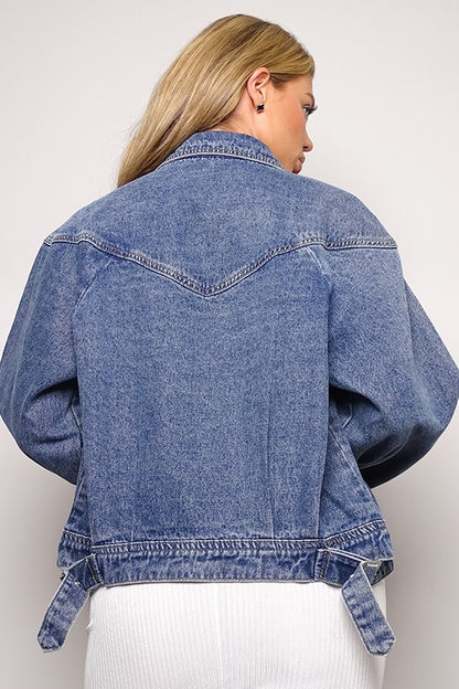 Billie Boyfriend Denim Bomber