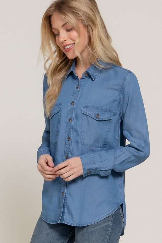 Tencel Button Up Shirt