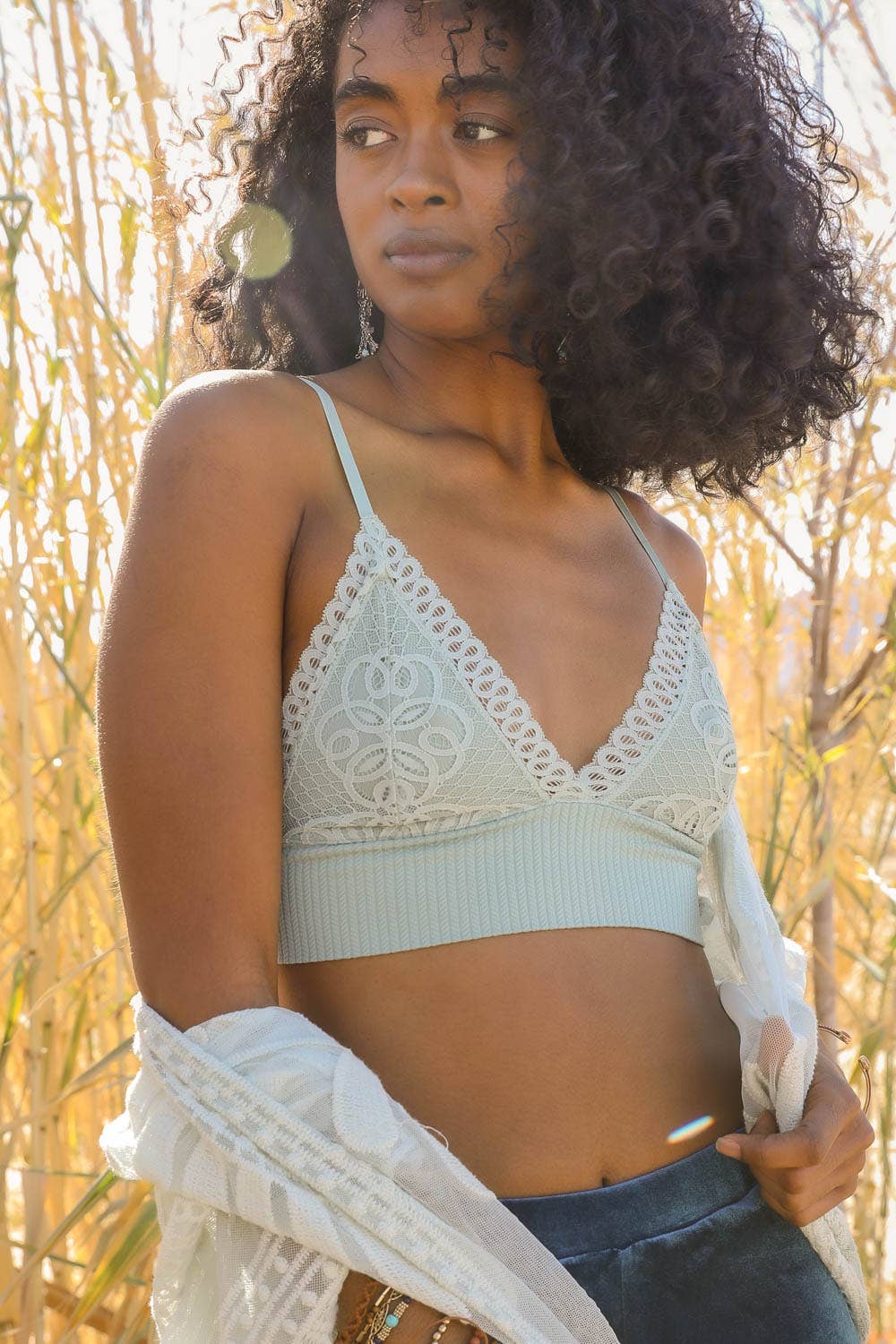 Lace Longline Seamless Bralette