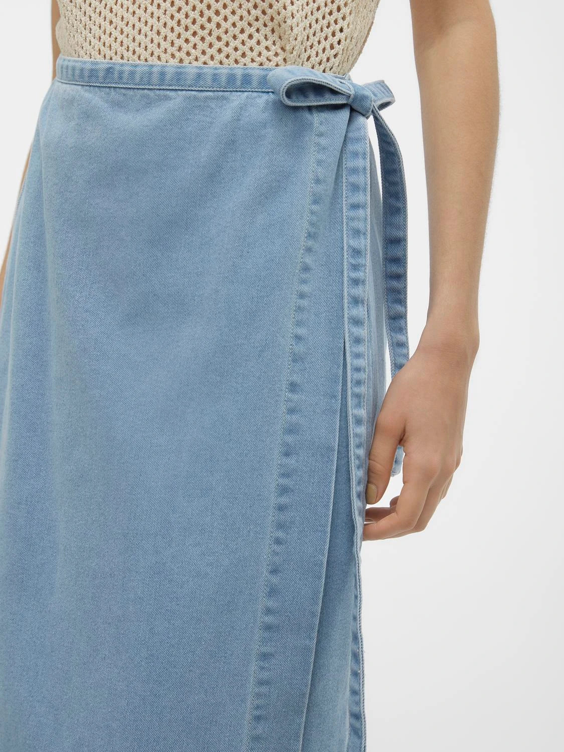 Zinnia Denim Wrap Skirt